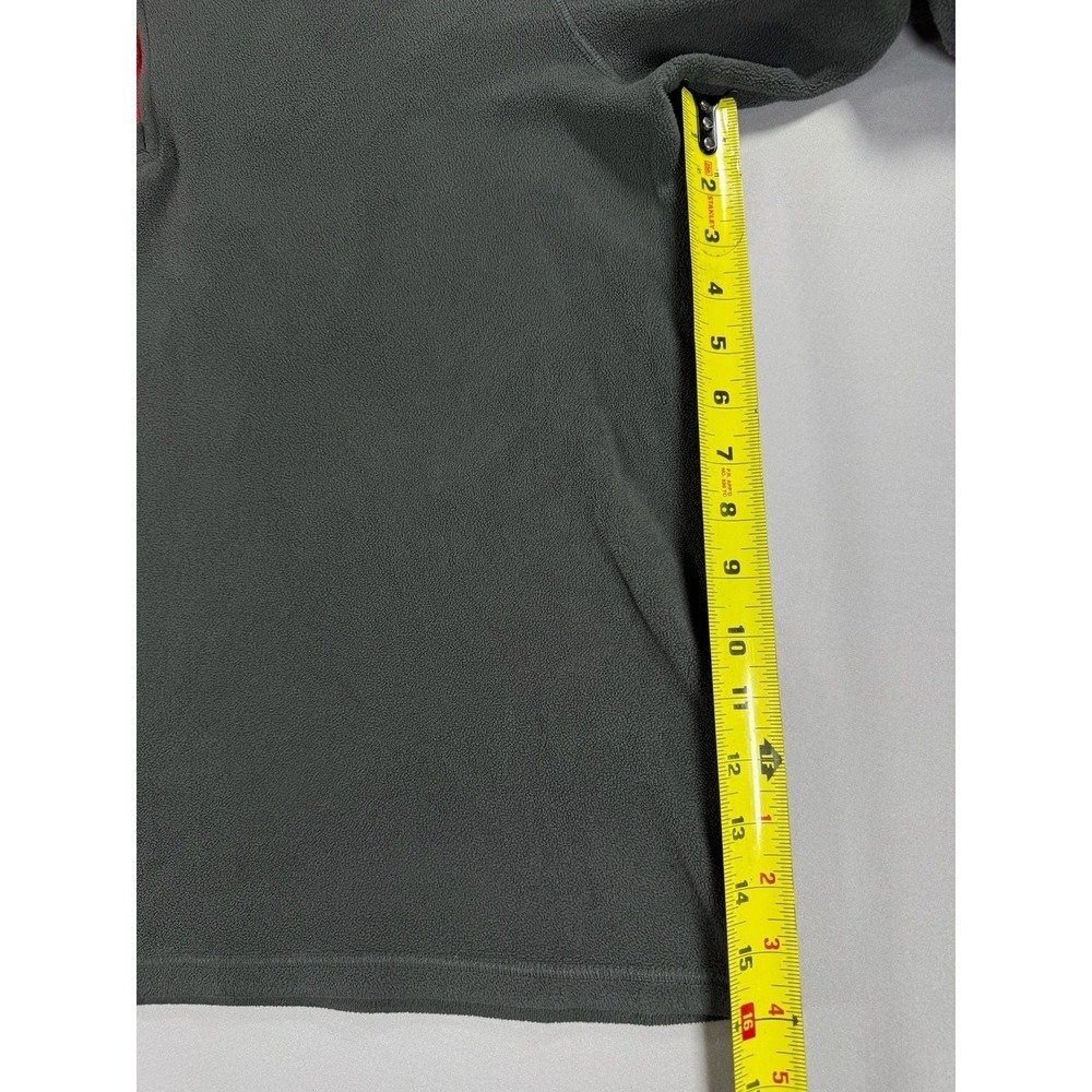 The North Face Jacket Men's Gray Fleece 1/4 Quarter Zip Pullover Sweatshirt Hiki - Picture 6 of 13